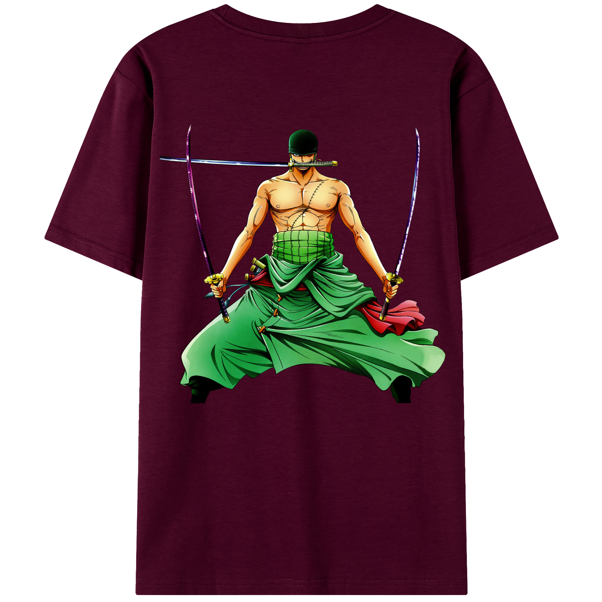 ワンピース ロロノア・ゾロ ONE PIECE Roronoa Zoro レディース半袖Tシャツ(バックプリント)